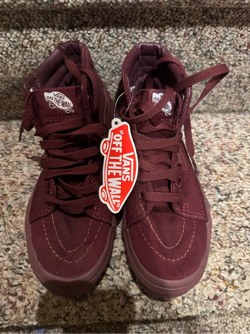 Vans Sk8-Hi Platform Sneakers in Burgundy